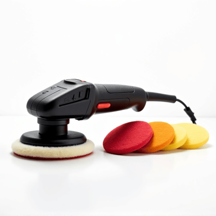 Arsen, Owner and Lead Installer, performing meticulous paint correction.