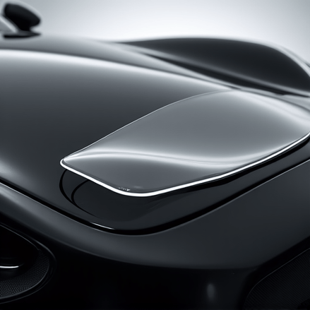 Autograff Mobile Tint technician applying PPF in a controlled studio setting.