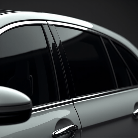 Full ceramic window tint applied to a luxury sedan, ensuring privacy and UV protection for the client in Studio City.