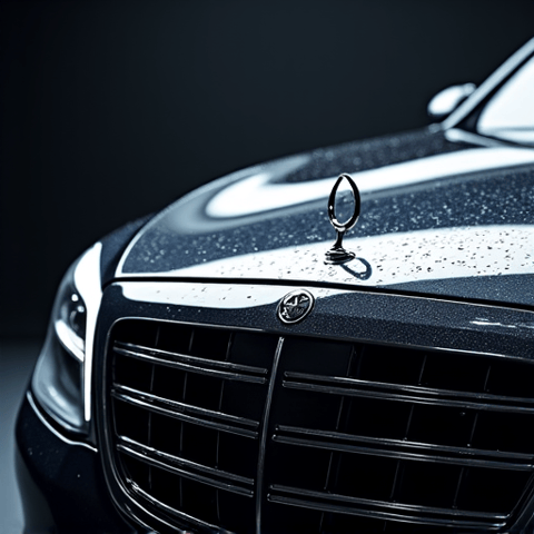 High-gloss ceramic coating applied to a McLaren supercar in Los Angeles. Exotic vehicle protection showcasing mirror-like finish and superior paint defense.