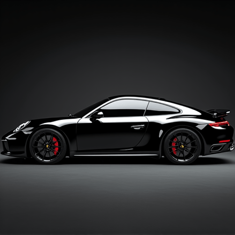 Precision ceramic window tint installation on a Porsche 911, showcasing edge-to-edge coverage and superior heat rejection for Studio City clients.