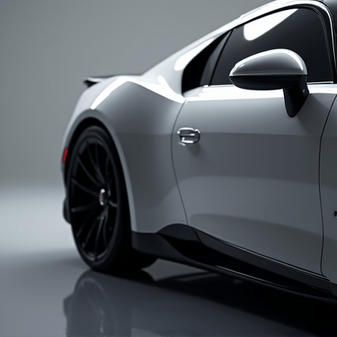 Precision Paint Protection Film application on a McLaren supercar side panel for superior scratch resistance. Expert detailing for exotic vehicle protection in the LA area.