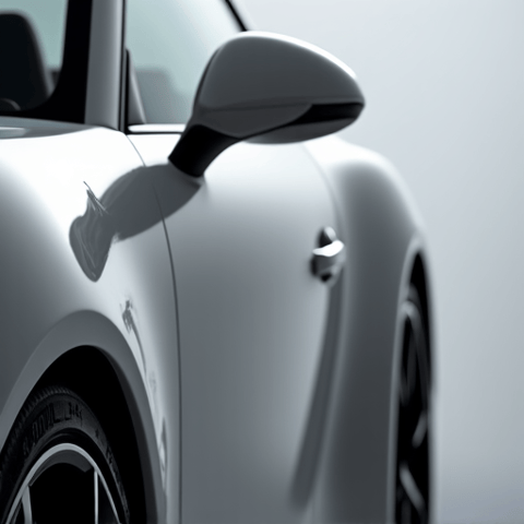 Paint Protection Film installed on a Porsche 911 fender, highlighting chip prevention. Mobile service delivered to Encino residents.