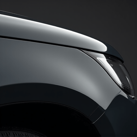 Flawless Paint Protection Film installation on a luxury vehicle in Studio City. This image showcases a high-gloss finish on a dark-colored car, highlighting the seamless application of PPF across a major body panel, ensuring maximum protection against road debris and environmental damage.