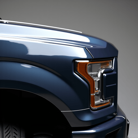 Paint Protection Film coverage on the front fenders of a truck, protecting high-impact zones. Mobile service provided to Santa Clarita Valley (SCV).