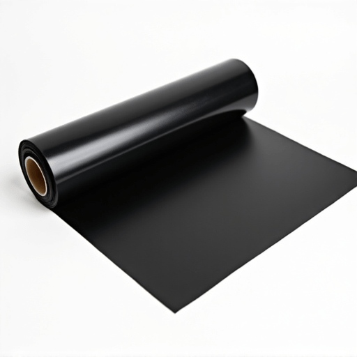 Close-up of a technician applying high-quality standard dyed window film with precision tools.